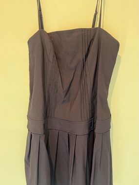 wild fable Black Strapless Pleated Bodice Dress